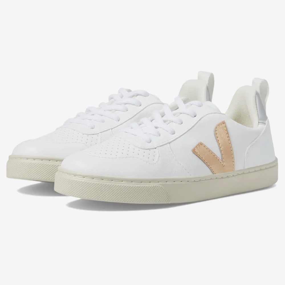 Veja Girl’s Small V-10 Laced Sneakers